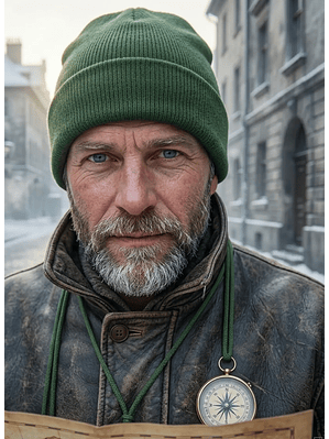 Gorro Beanie Lana Doblez 