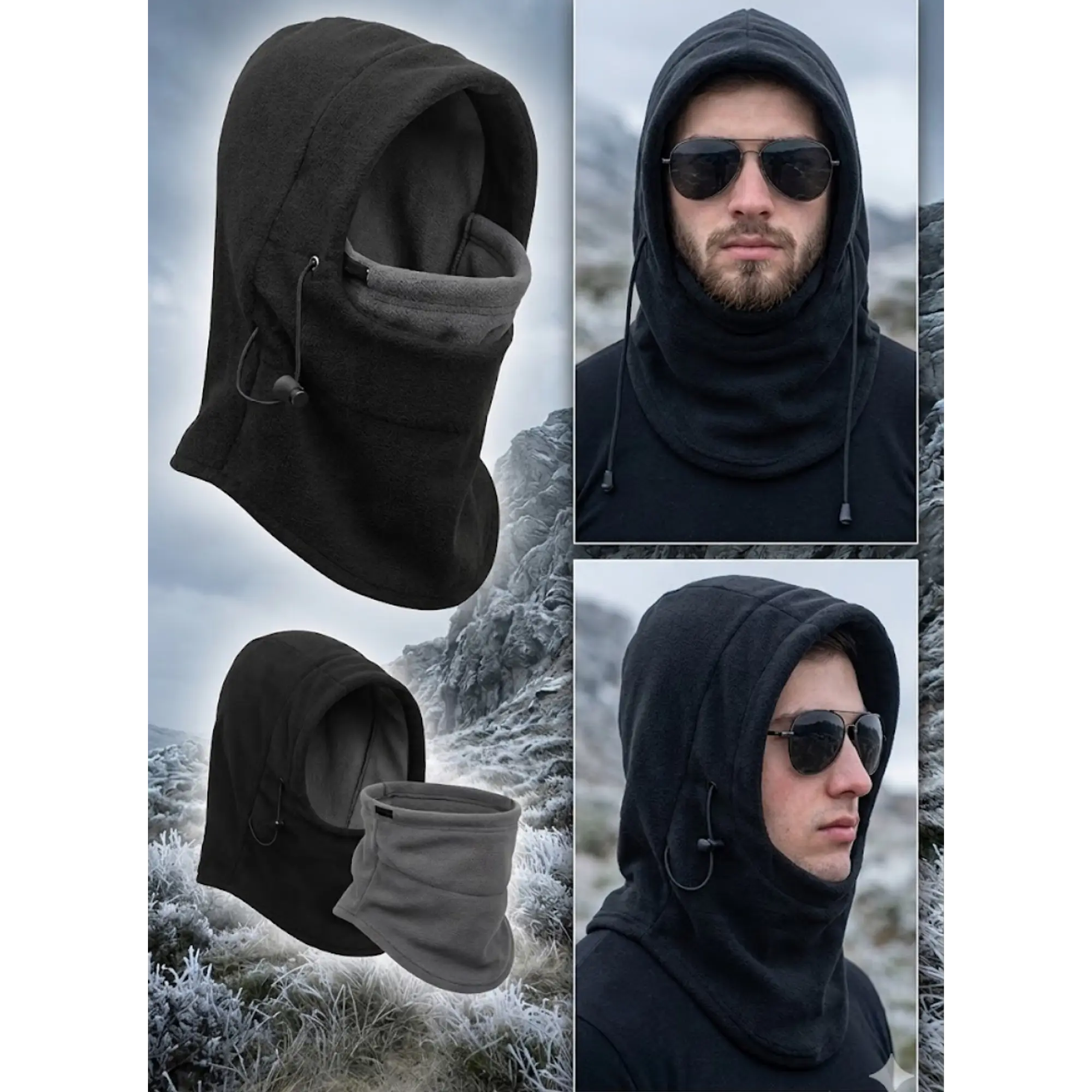 Pasamontaña Polar Térmico Frio Protector Clima Invierno  1