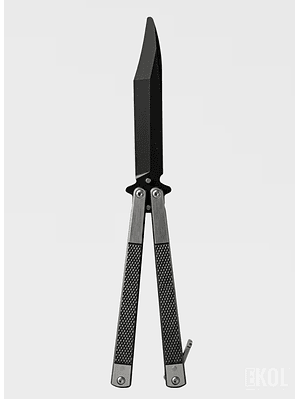 Navaja Mariposa De Práctica Balisong Acero Inox 22cm Drop