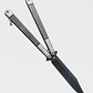 Navaja Mariposa De Práctica Balisong Acero Inox 22cm Drop - Miniatura 3