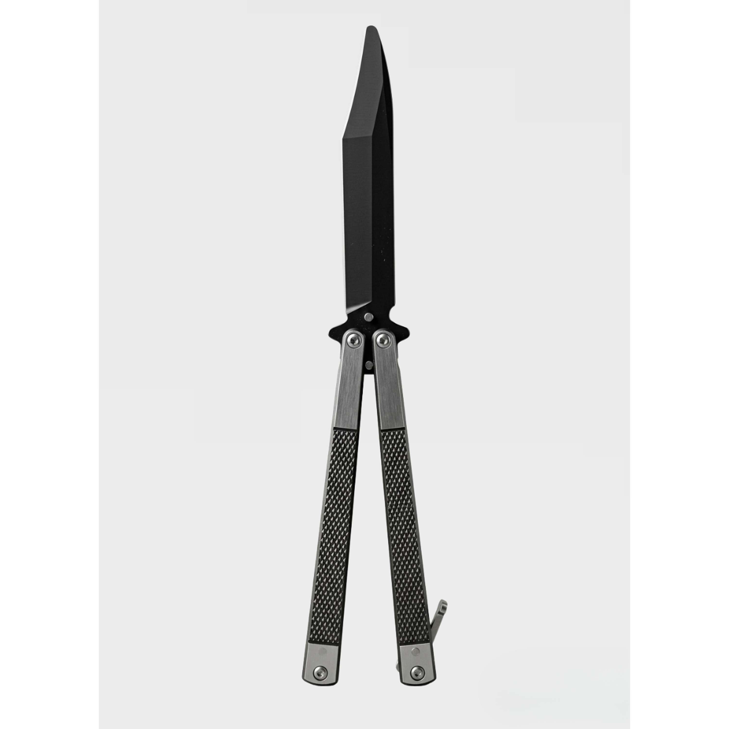 Navaja Mariposa De Práctica Balisong Acero Inox 22cm Drop 5