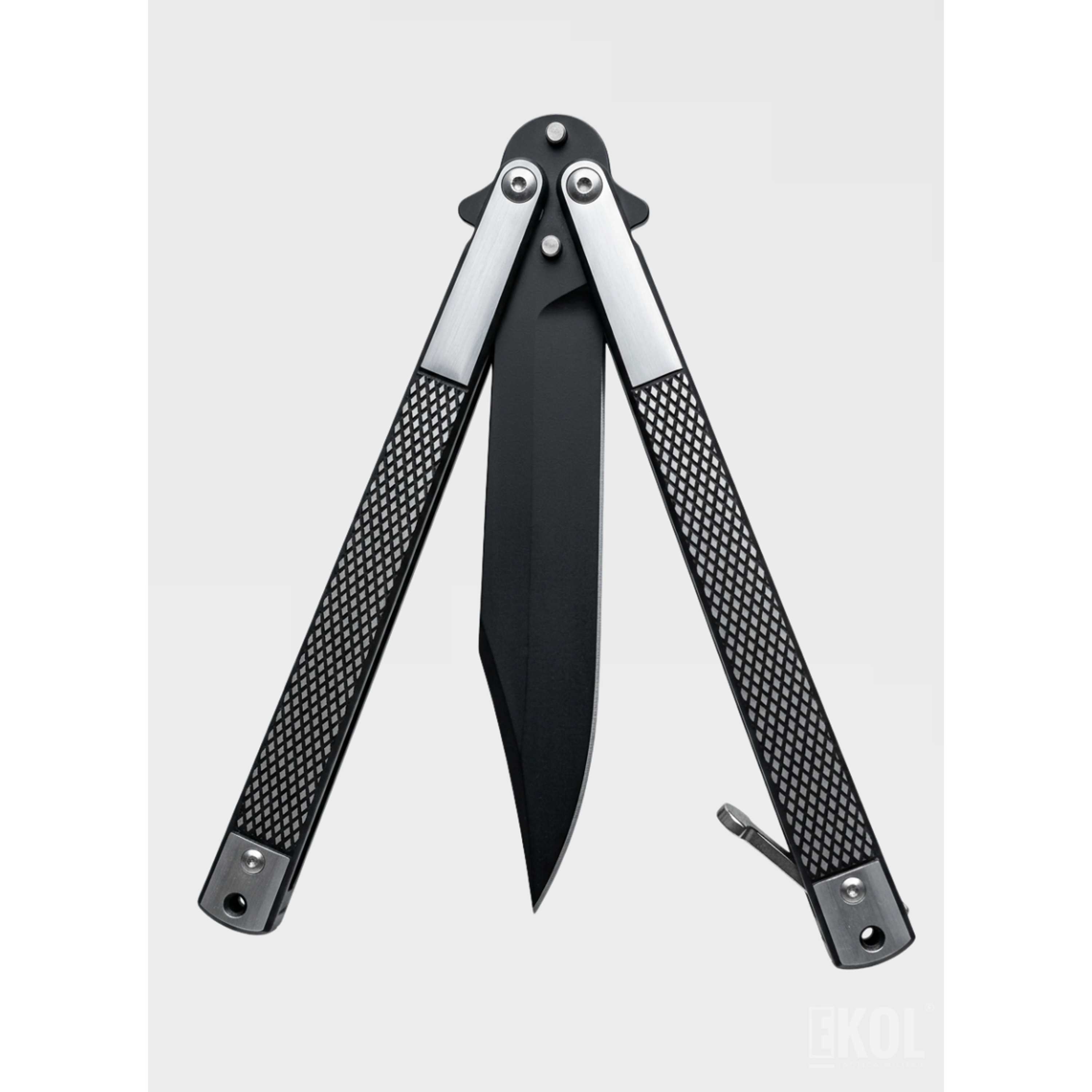 Navaja Mariposa De Práctica Balisong Acero Inox 22cm Drop 6