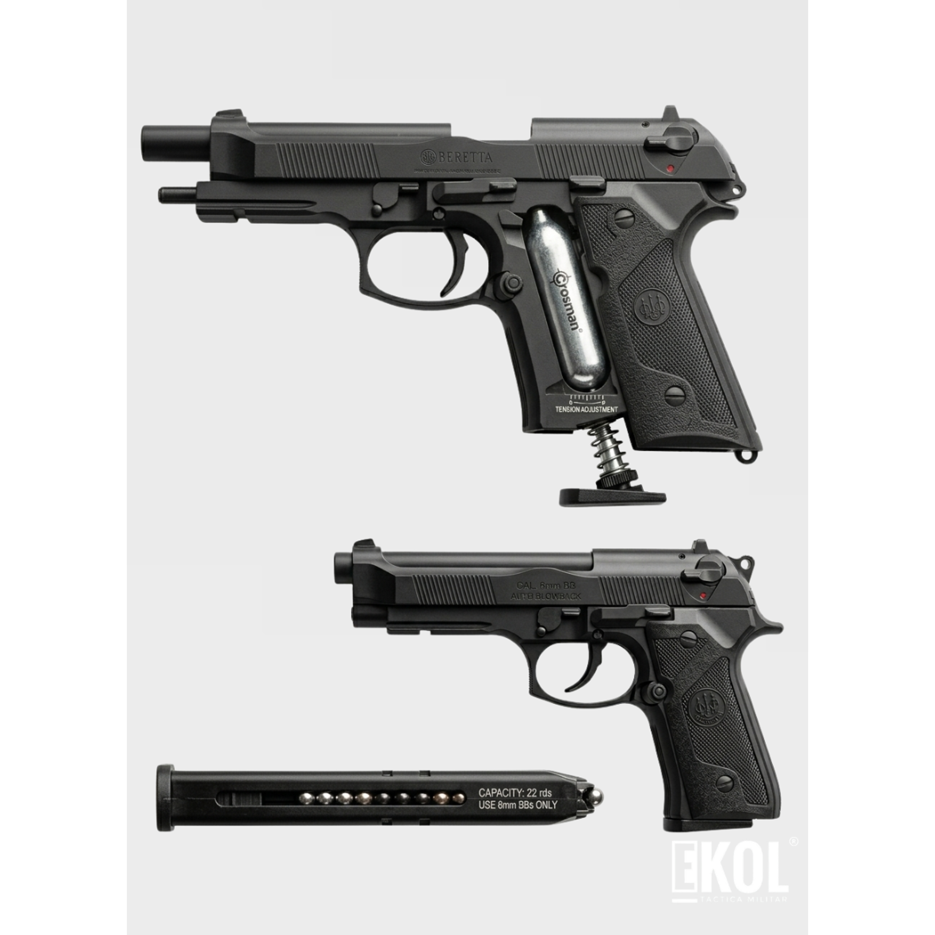 Pistola Beretta Elite II Doble Acción CO2 Air Pistol 3