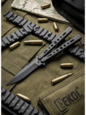 Navaja Mariposa Táctica 23cm - Acero Inoxidable de Alta Resistencia Con Filo