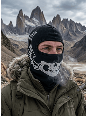 Balaclava Lycra Térmica Tactica Calavera - Moto Ciclismo