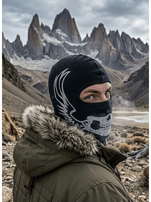 Balaclava Lycra Térmica Tactica Calavera - Moto Ciclismo