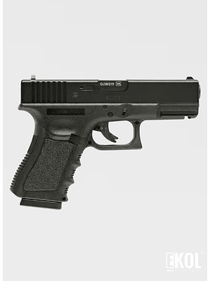 Pistola CO2 Tactica Glock 19 Gen 3 Balin Cal.  6mm 