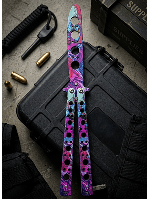 Navaja Mariposa de Entrenamiento Balisong 22cm - Sin Filo