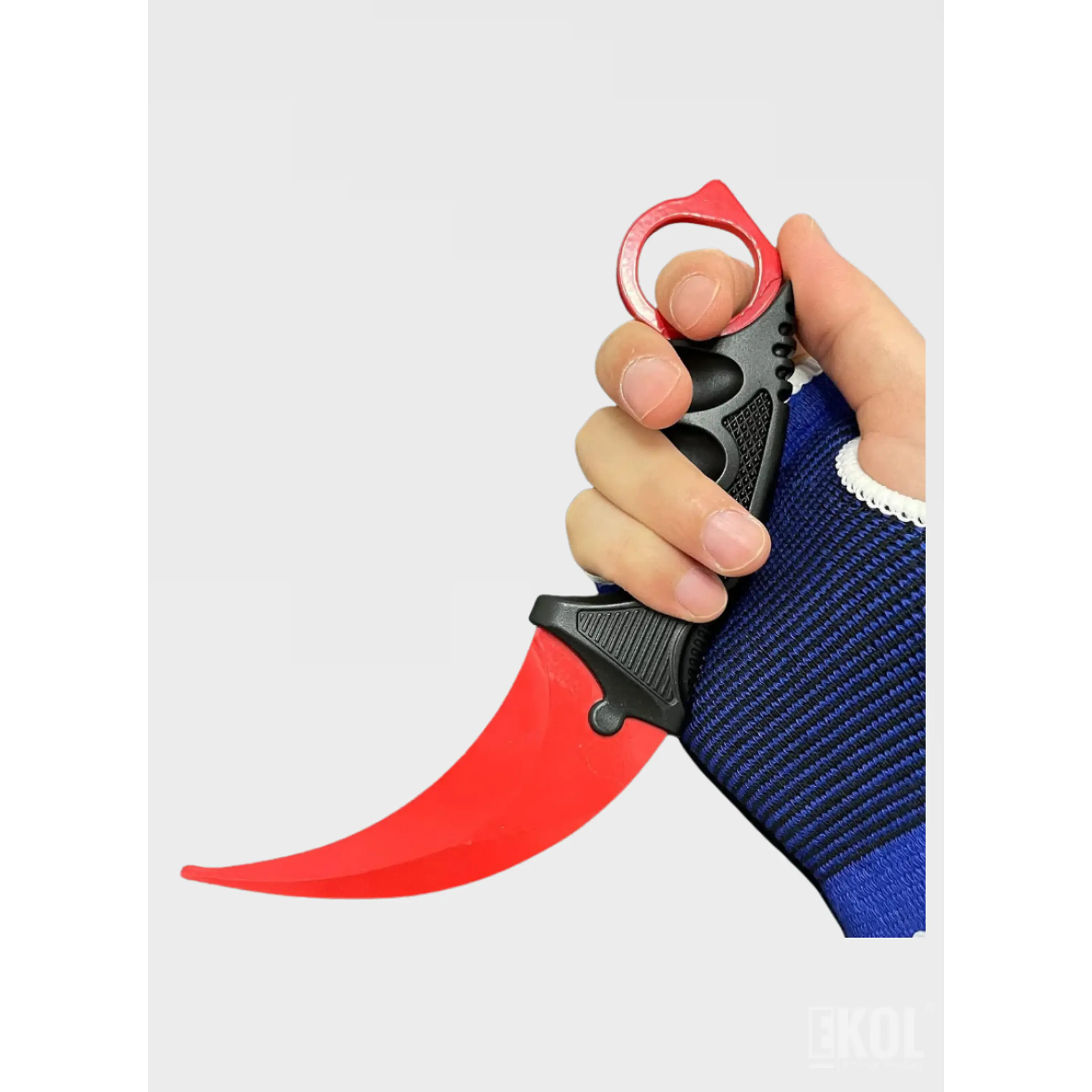 Cuchillo Karambit Táctico Militar 18 cm - Con Funda y Cadena 6