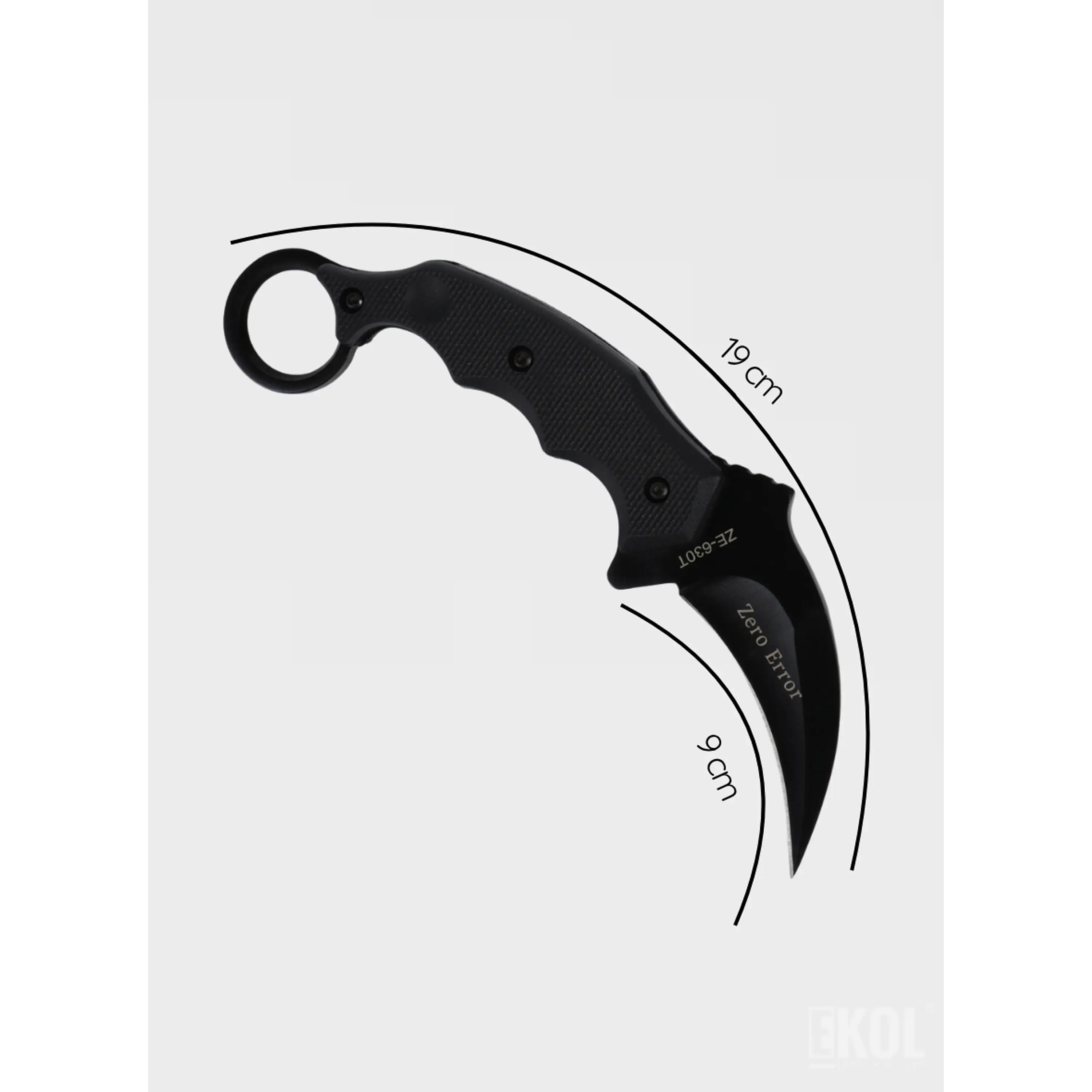 Cuchillo Karambit Táctico 19cm + Estuche Rígido | Outdoor y Supervivencia 4
