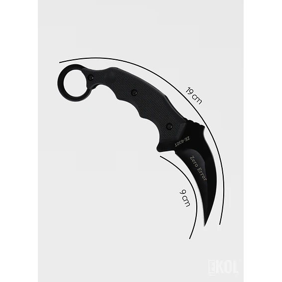 Cuchillo Karambit Táctico 19cm + Estuche Rígido | Outdoor y Supervivencia 4