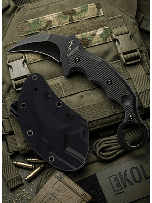 Cuchillo Karambit Táctico 19cm + Estuche Rígido | Outdoor y Supervivencia