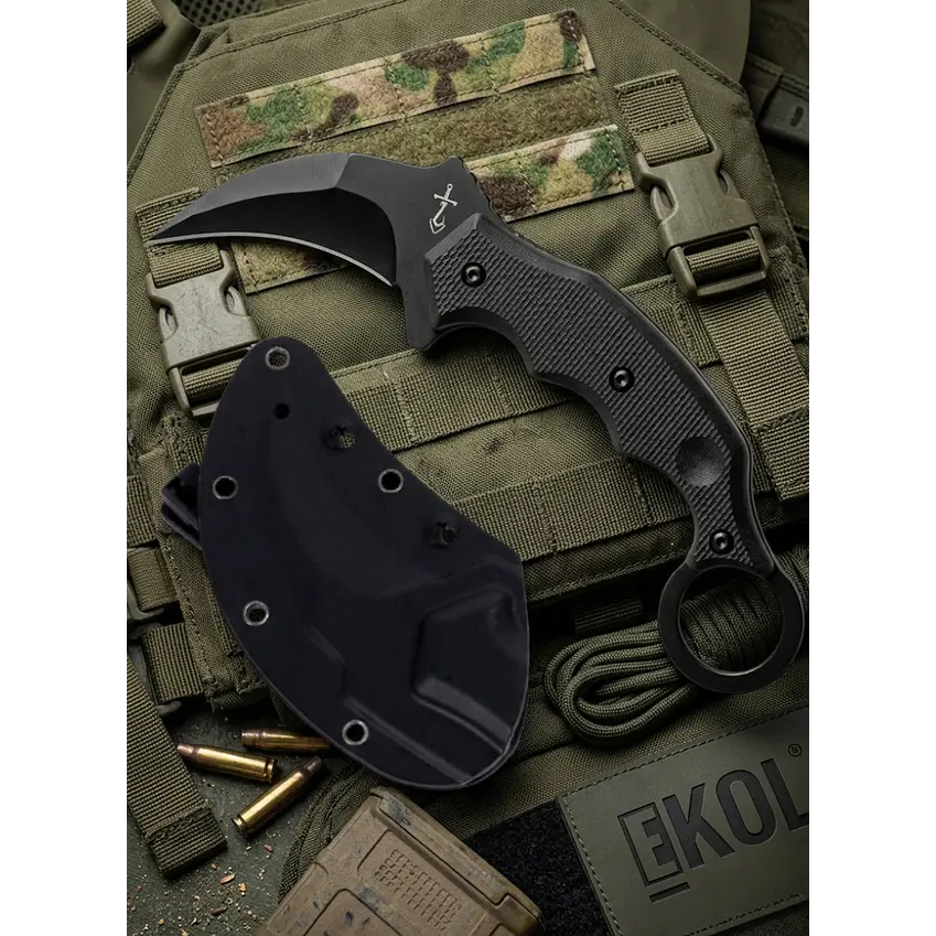 Cuchillo Karambit Táctico 19cm + Estuche Rígido | Outdoor y Supervivencia 1