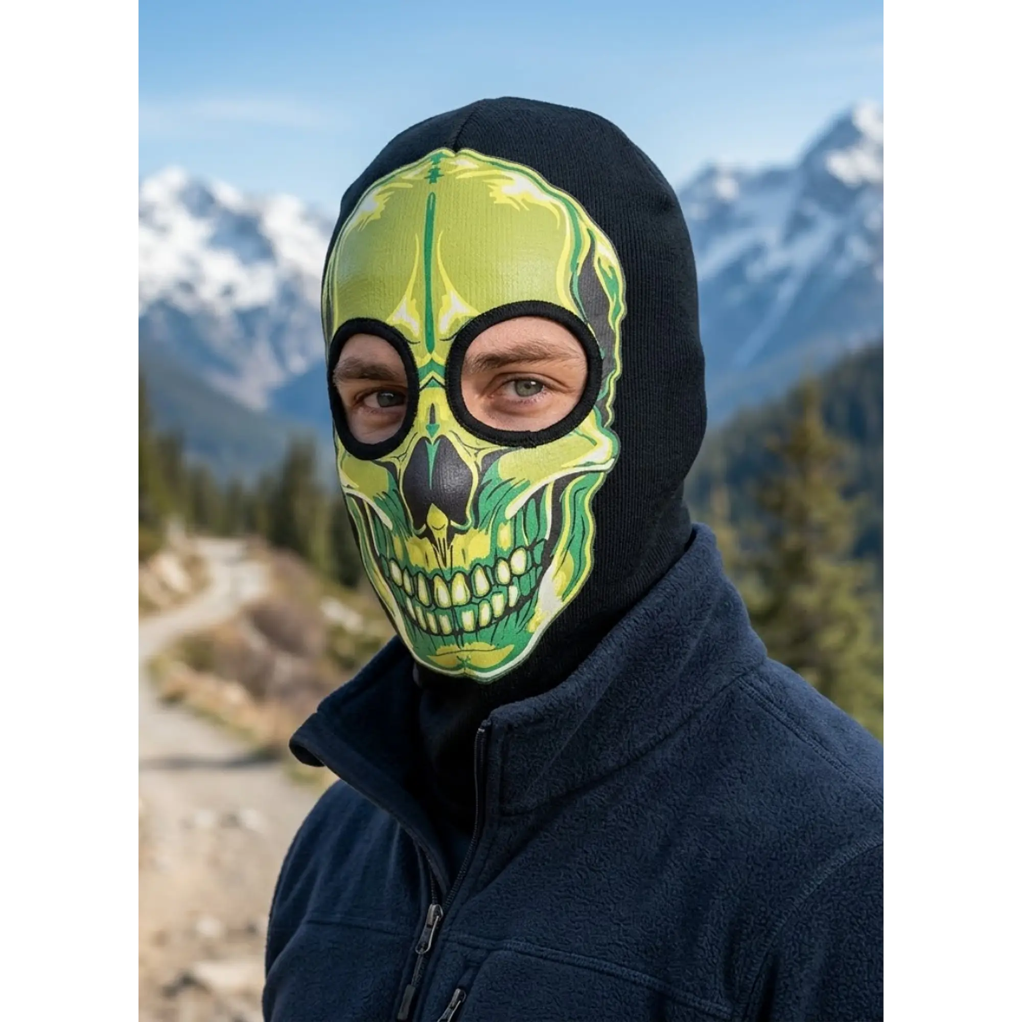 Pasamontaña Calavera Green Airsoft  Paintball 1