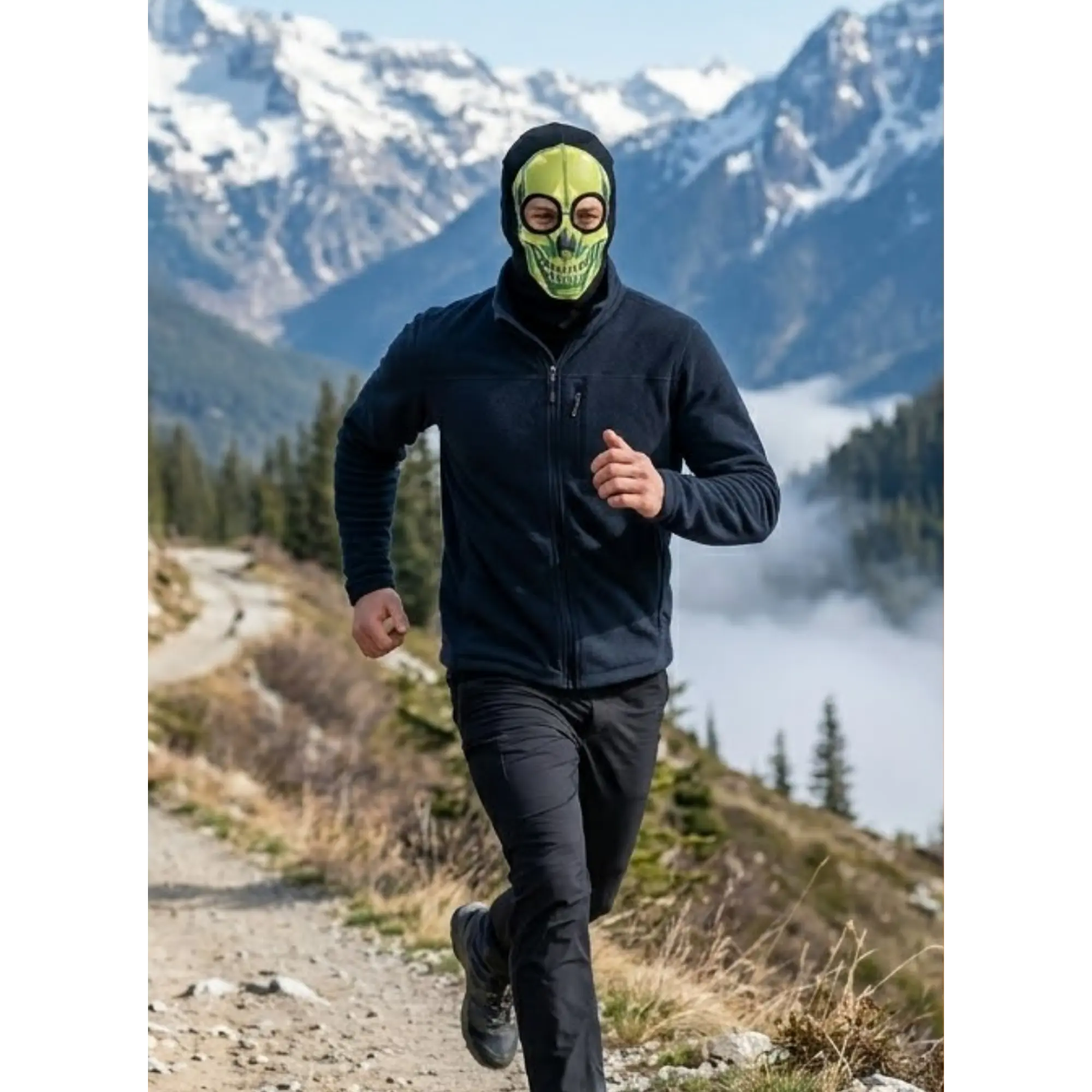 Pasamontaña Calavera Green Airsoft  Paintball 2