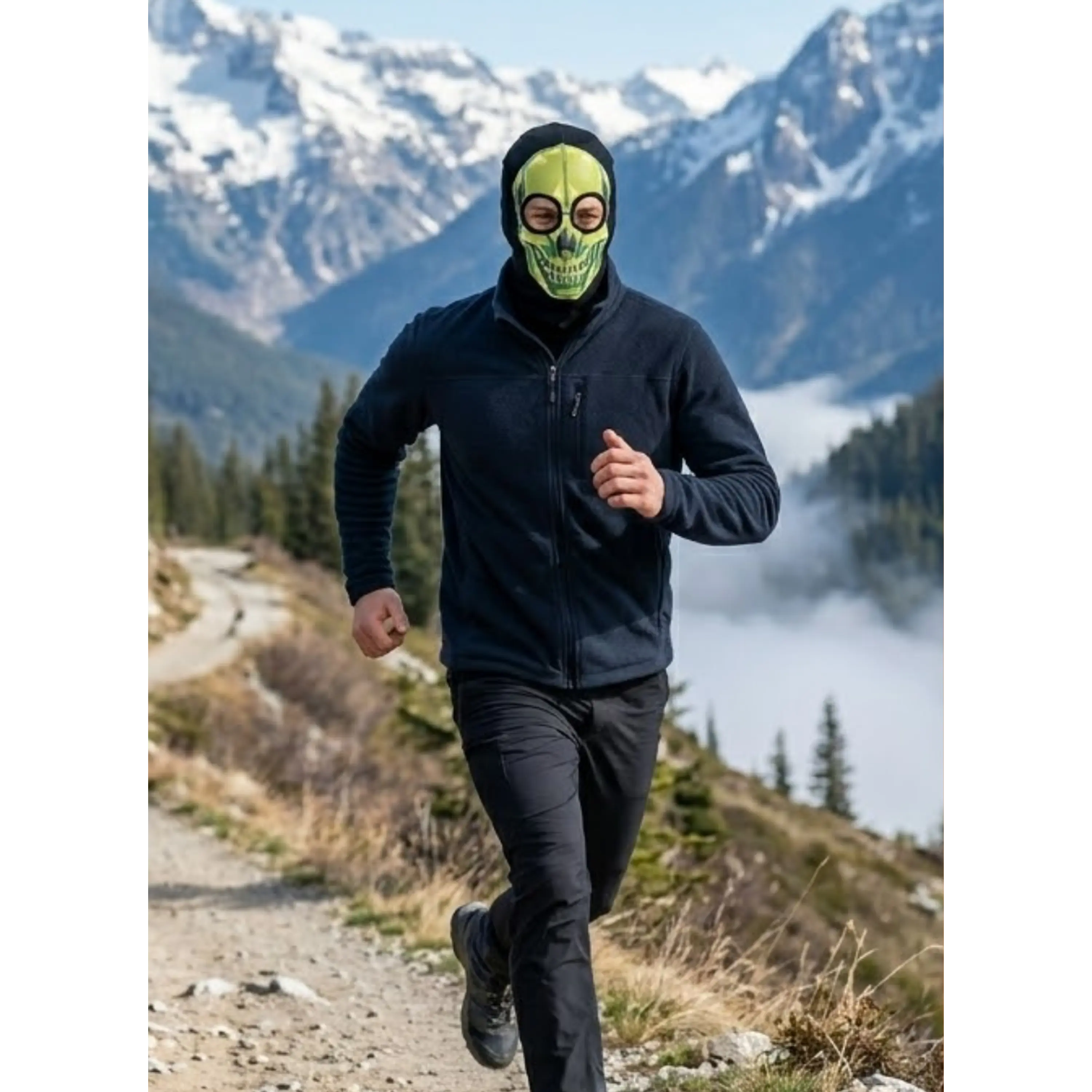 Pasamontaña Calavera Green Airsoft  Paintball 2