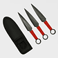 Set de 3 Cuchillos de Lanzamiento Profesionales - 16 cm - Acero Inoxidable de Alta Resistencia con Funda - Miniatura 5