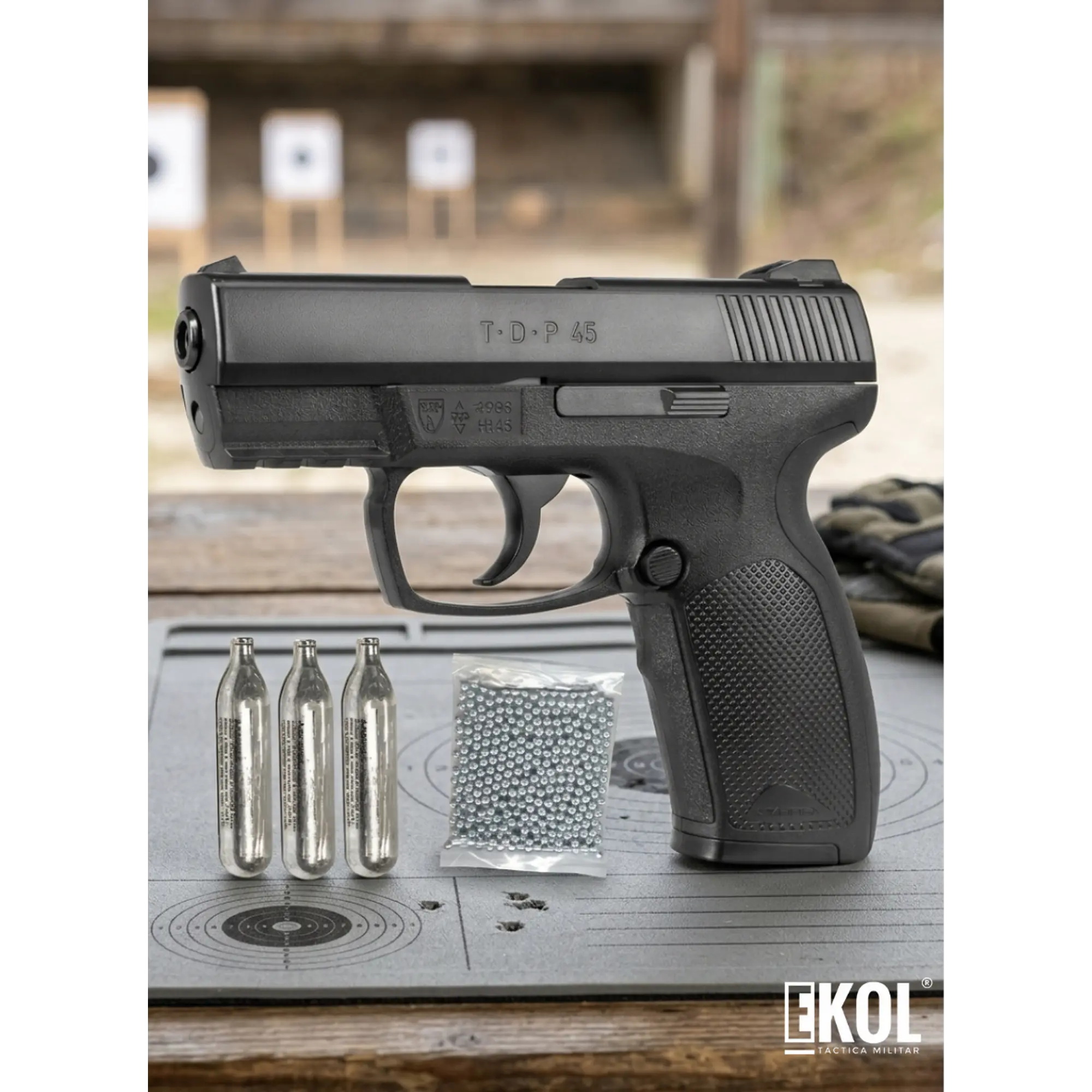 Pistola Umarex TDP. 45 Semiautomática BB CO2 Air Pistol 1
