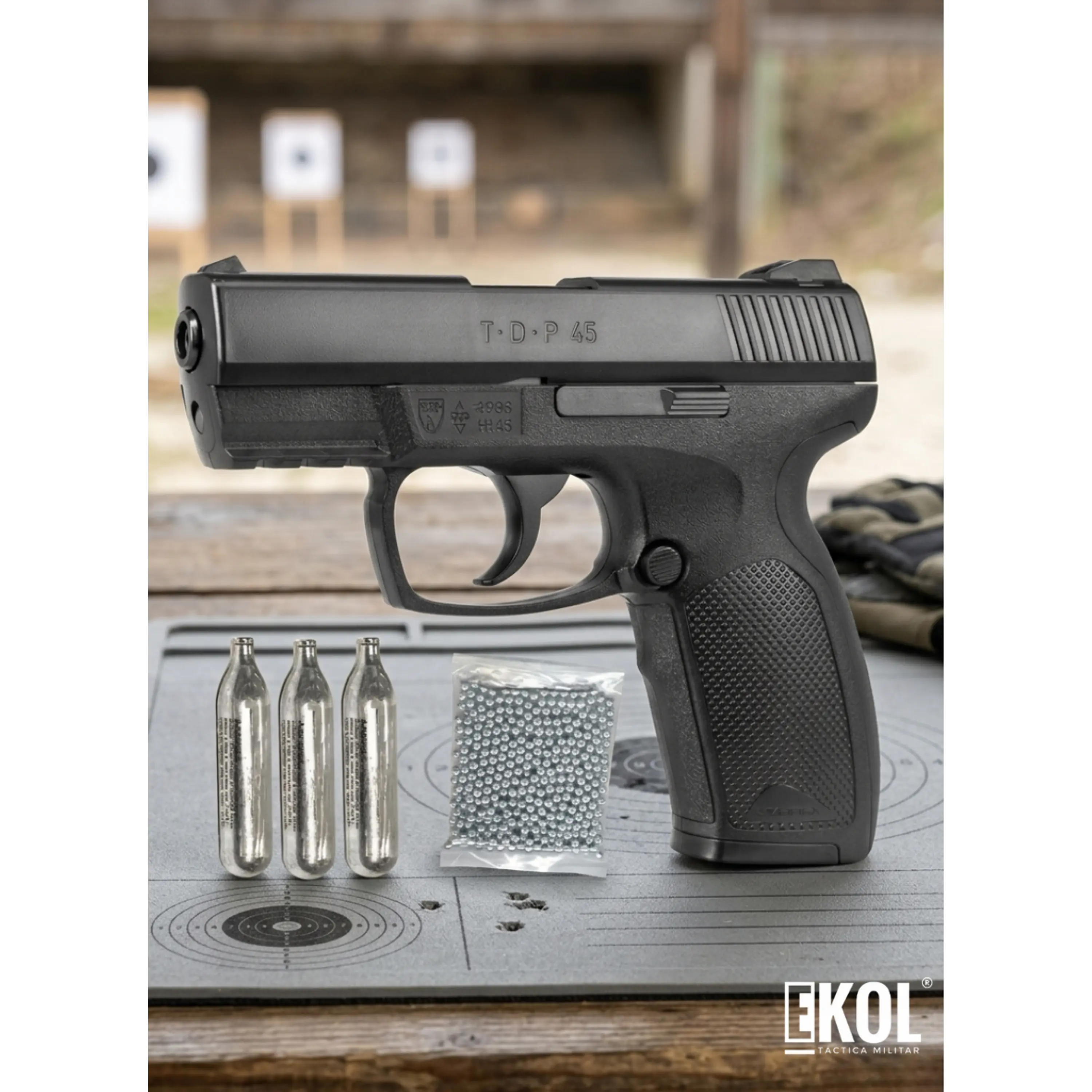 Pistola Umarex TDP. 45 Semiautomática BB CO2 Air Pistol 1