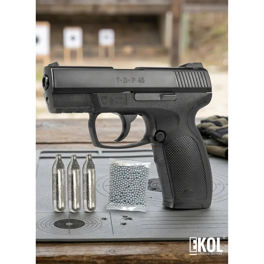 Pistola Umarex TDP. 45 Semiautomática BB CO2 Air Pistol 1