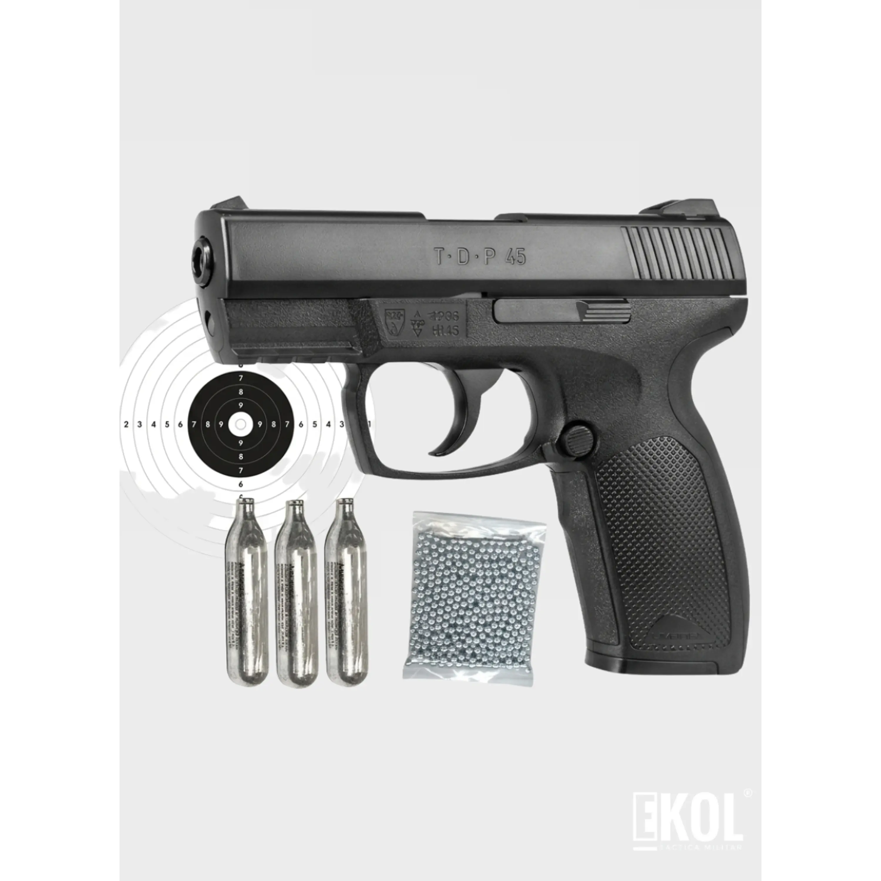 Pistola Umarex TDP. 45 Semiautomática BB CO2 Air Pistol 4