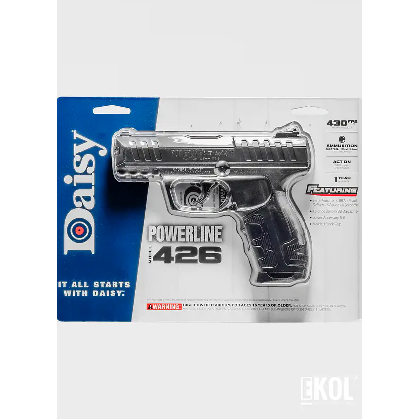Pistola Daisy 426 Semiautomática Power Line CO2 Air Pistol 6