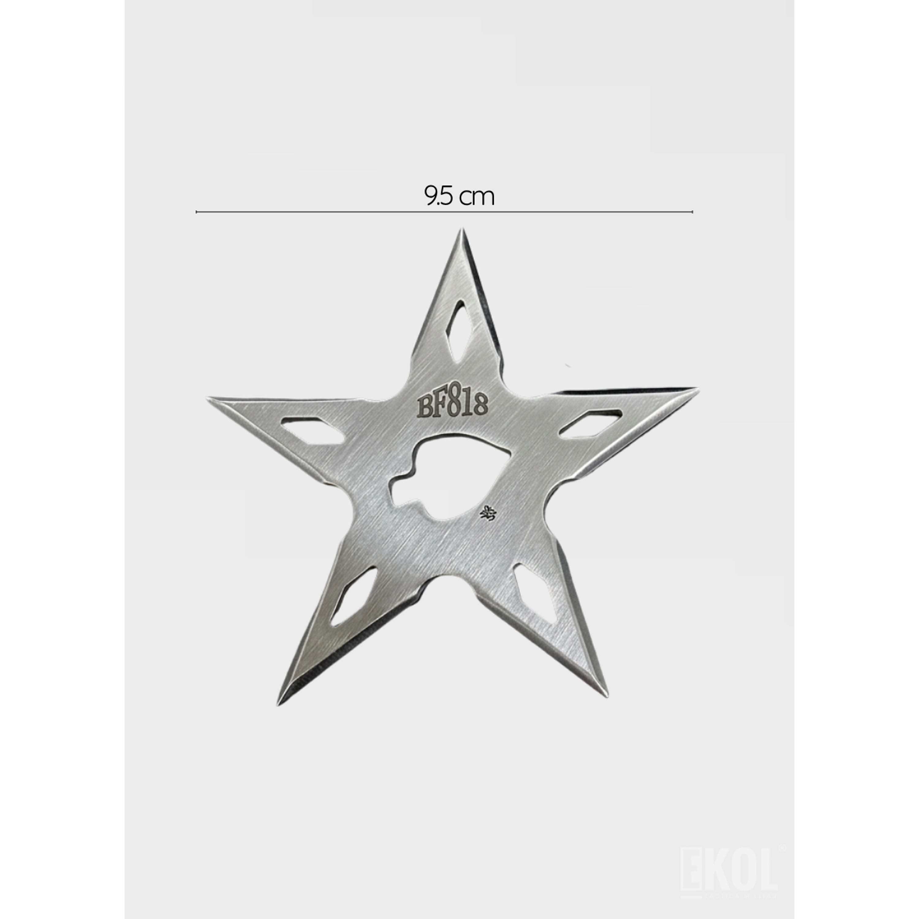 Shuriken Estrella Ninja de 5 Puntas - Táctico Militar 9.5cm 5