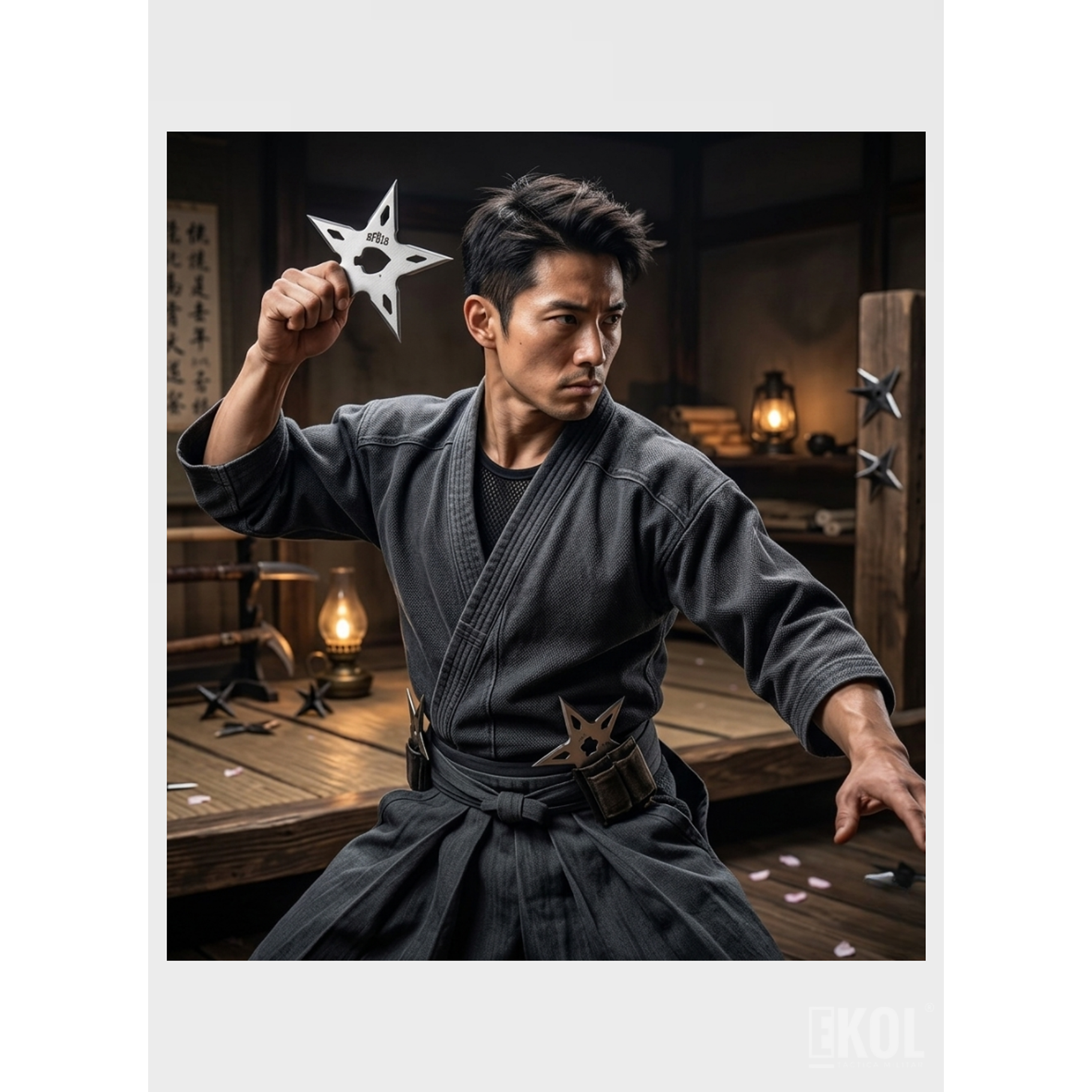 Shuriken Estrella Ninja de 5 Puntas - Táctico Militar 9.5cm 6