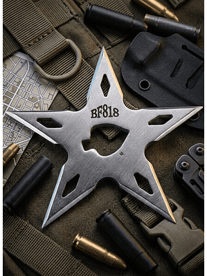 Shuriken Estrella Ninja de 5 Puntas - Táctico Militar 9.5cm