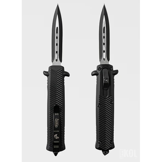 Navaja de Apertura Rápida Retráctil Negra con Clip - 19.5 cm 2