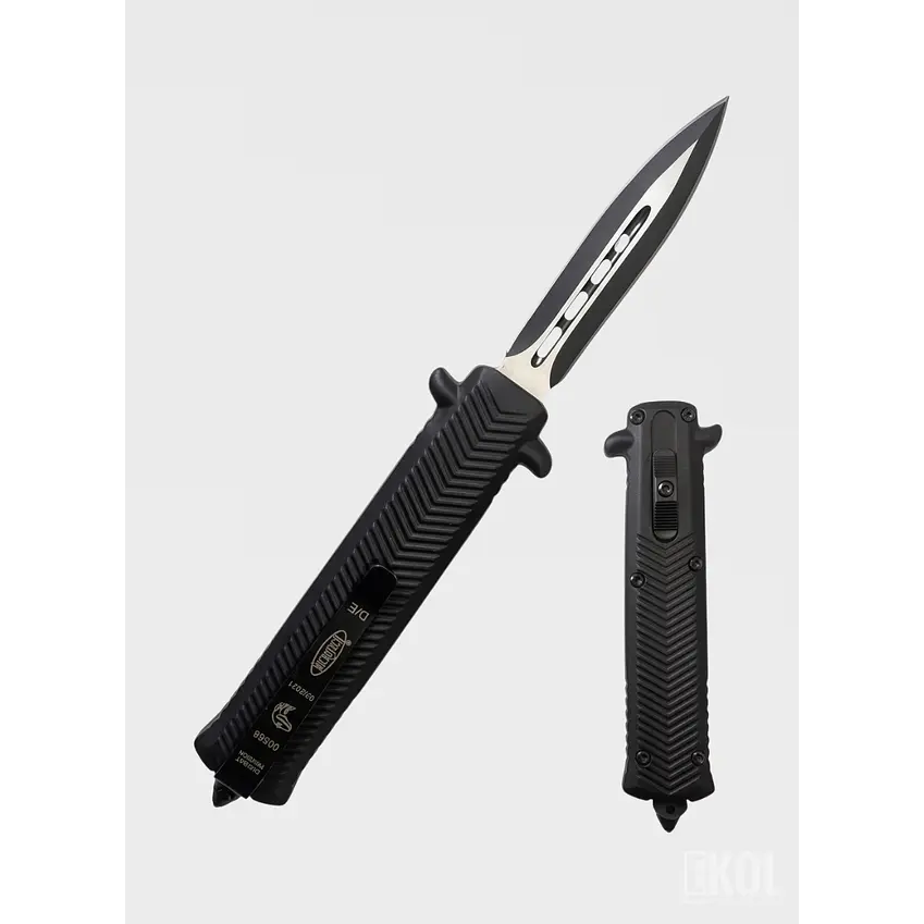 Navaja de Apertura Rápida Retráctil Negra con Clip - 19.5 cm 4