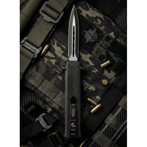 Navaja de Apertura Rápida Retráctil Negra con Clip - 19.5 cm 1