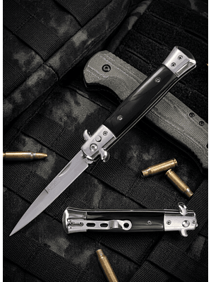 Navaja Stiletto Kriegar 21cm Supervivencia y Camping - Acero Inoxidable