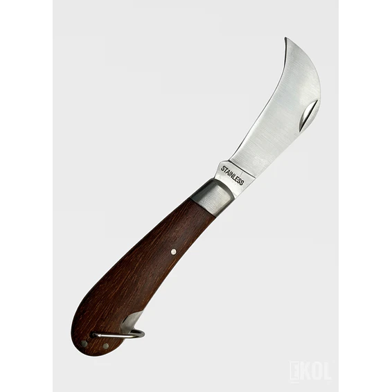 Navaja Cortapluma Corvo 18cm Mango Madera Acero Inoxidable 4