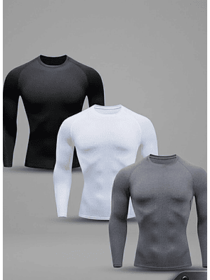 Polera Primera Capa Compresión Sin Costuras