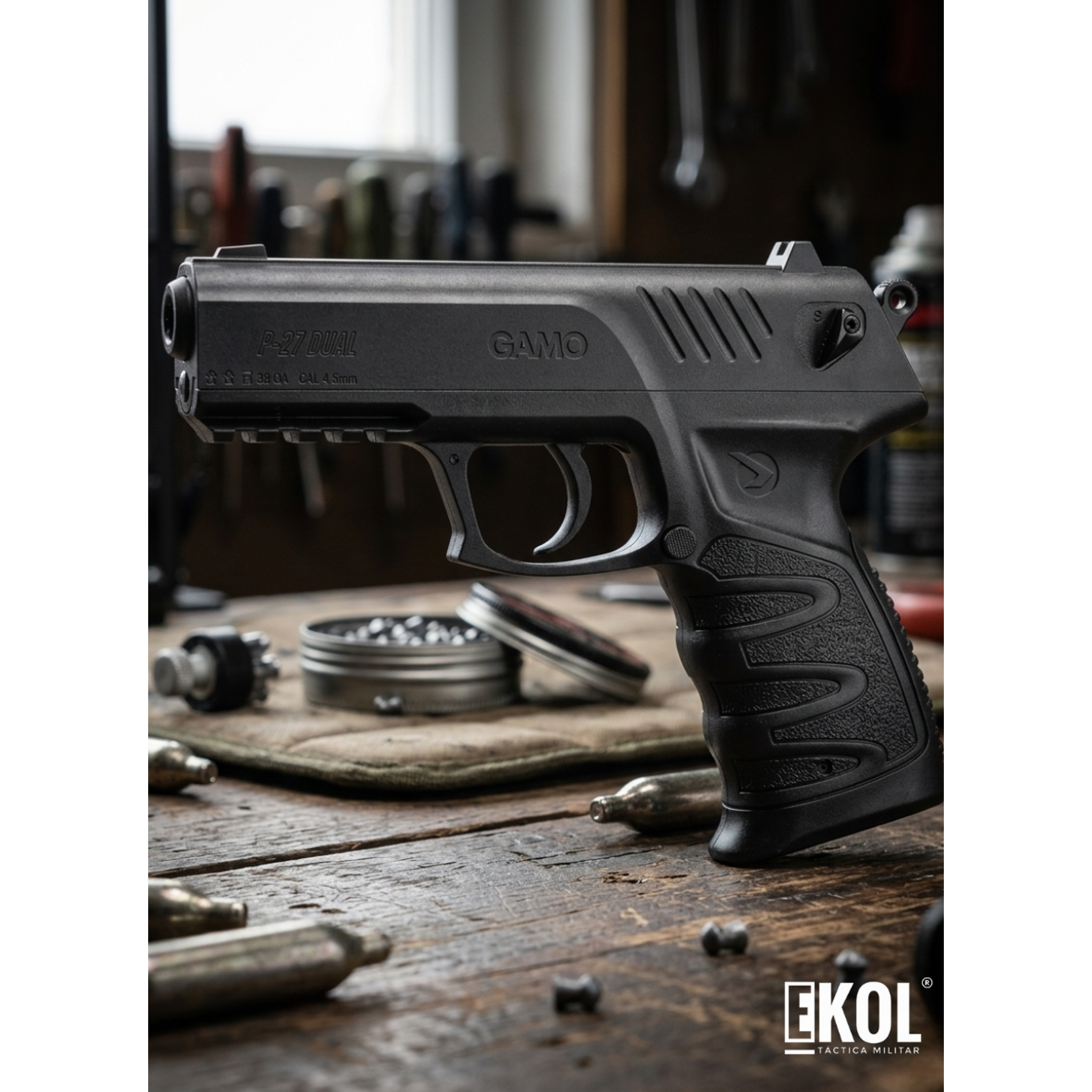 Pistola Gamo P-27 Dual Semi Automatica CO2 Air Pistol 1