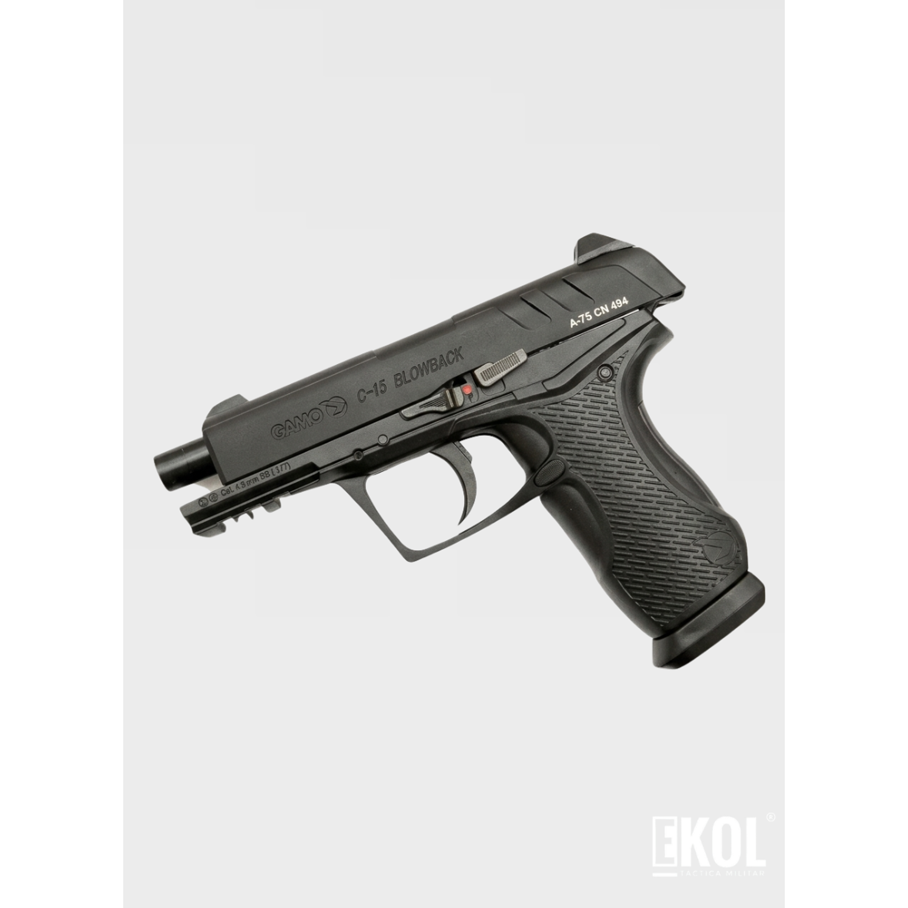 Pistola Gamo C-15 Blowback Dual Balin Poston 4
