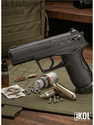 Pistola Gamo C-15 Blowback Dual Balin Poston