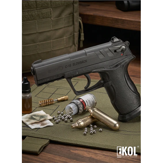 Pistola Gamo C-15 Blowback Dual Balin Poston 1
