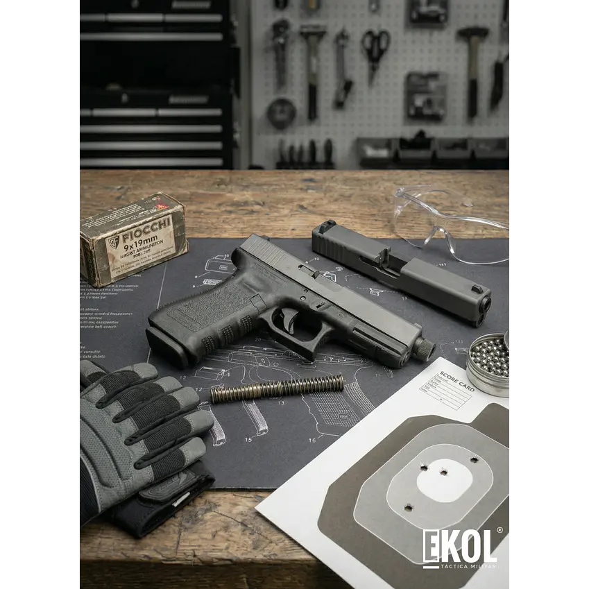 PISTOLA GLOCK 17 3G UMAREX POSTON Y BALIN 4,5 ( LICENCIADA ) BLOWBACK CO2 CARGADOR SEPARADO 1