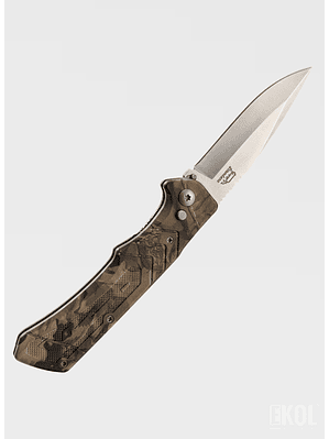 Cuchillo Automático Táctico 21cm - Diseño Pixelado Camuflaje Outdoor