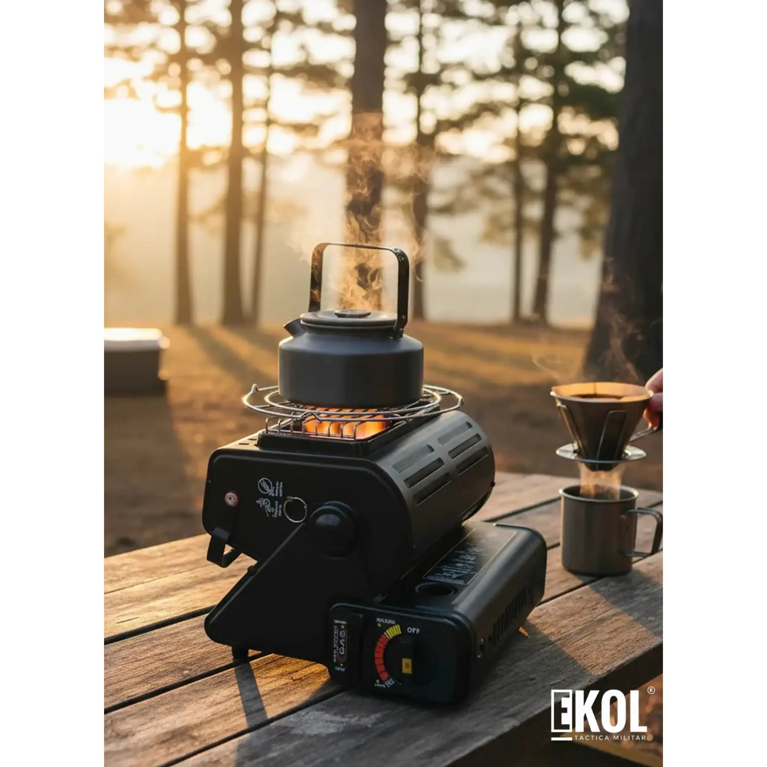 Calefactor Estufa A Gas Portatil Supervivencia Camping 1