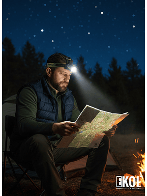 LINTERNA FRONTAL COBA ALTA POTENCIA CAMPING 