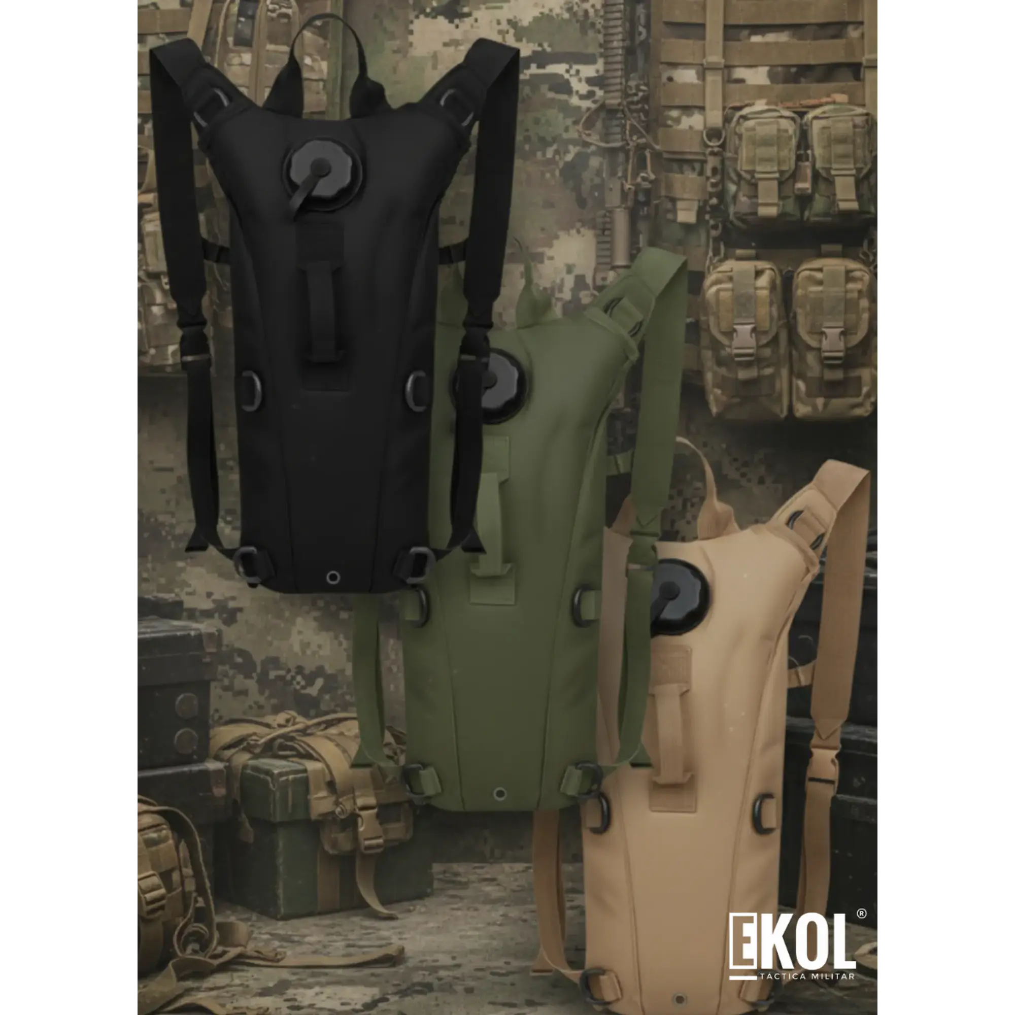 Mochila Hidratante 2.5 Litros Deportiva Running Y Outdoor (No Incluye Bolsa) 1