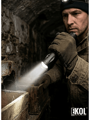 Linterna Led Táctica Recargable Luz Roja