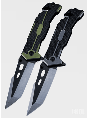 Cuchillo Táctico Militar 20cm - Navaja Cortapluma de Supervivencia y Caza