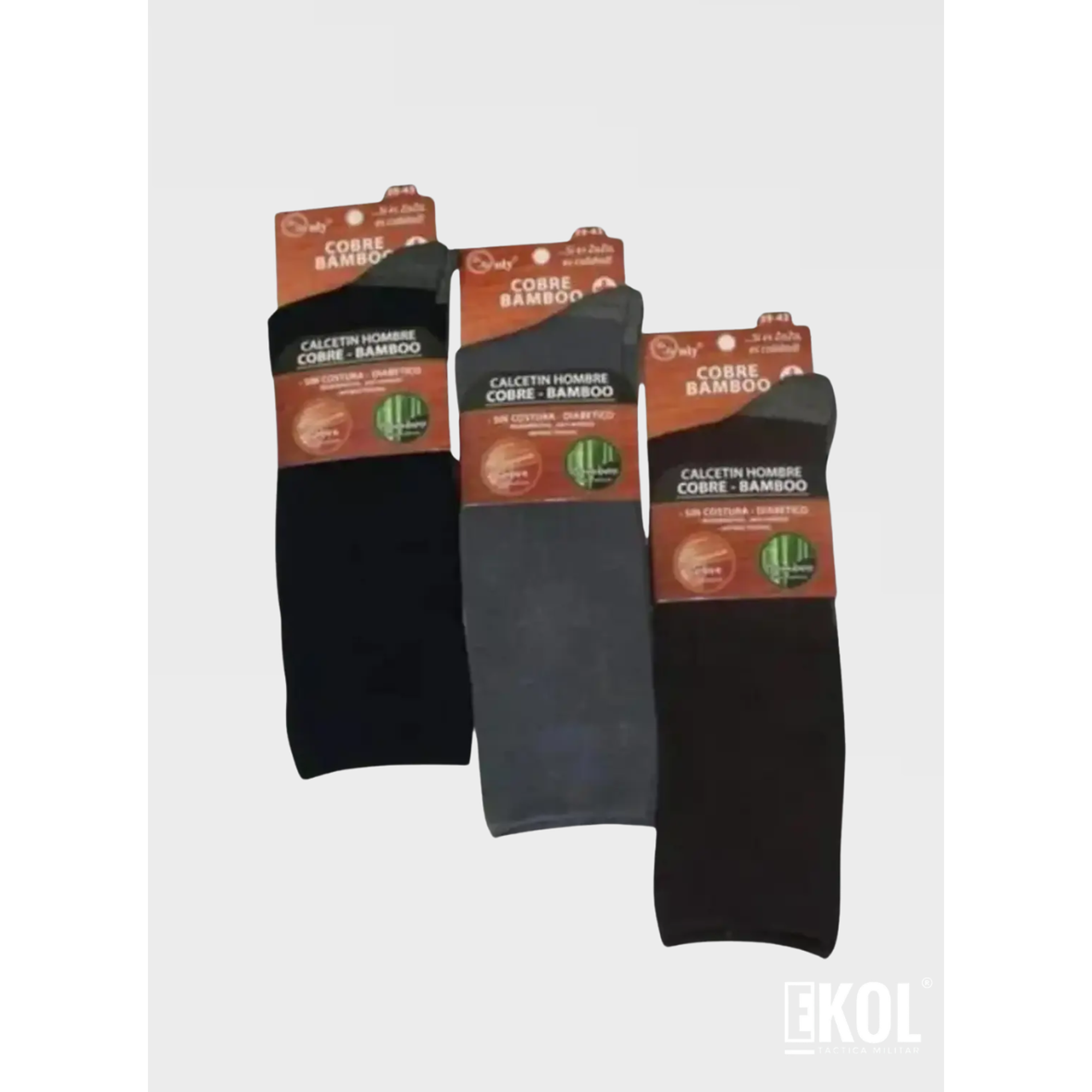 Calcetínes Cobre Bamboo Zaza Sin Costura Diabetico 10