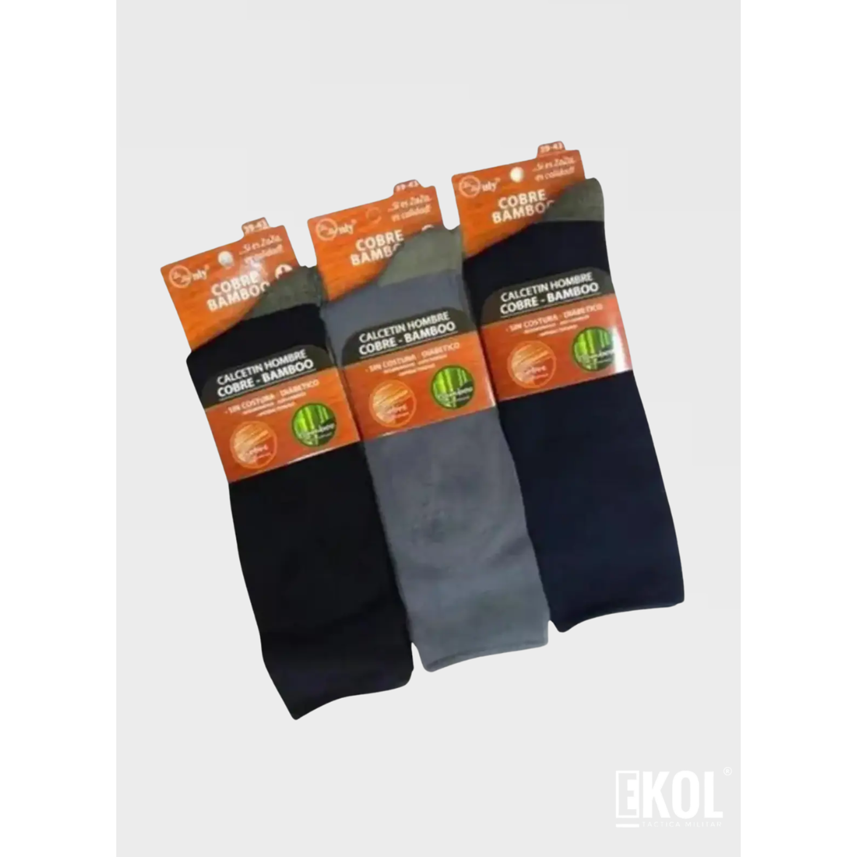 Calcetínes Cobre Bamboo Zaza Sin Costura Diabetico 11