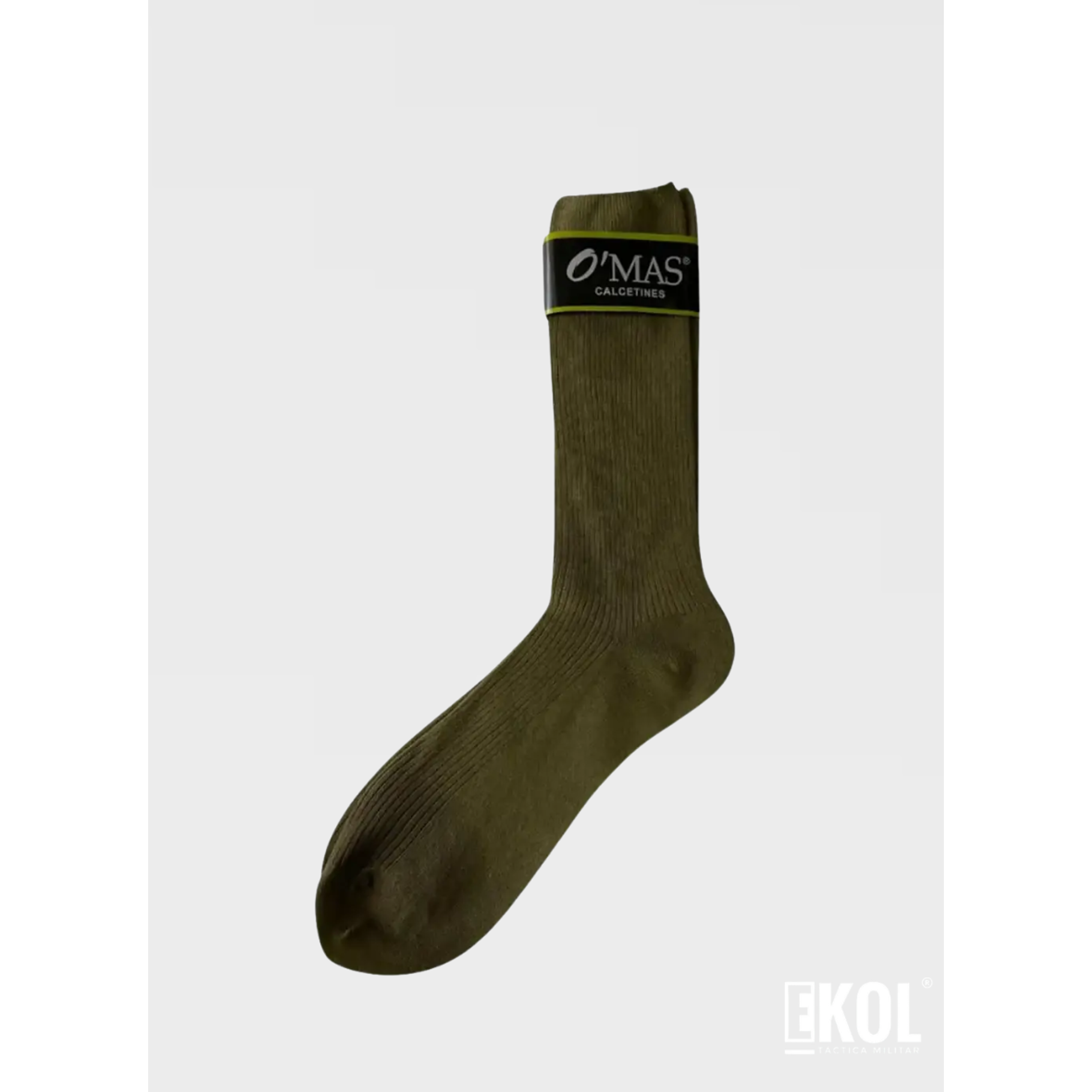 CALCETINES VERDE MILITAR ALGODÓN O'MAS CARABINERO UNIFORMADOS 3