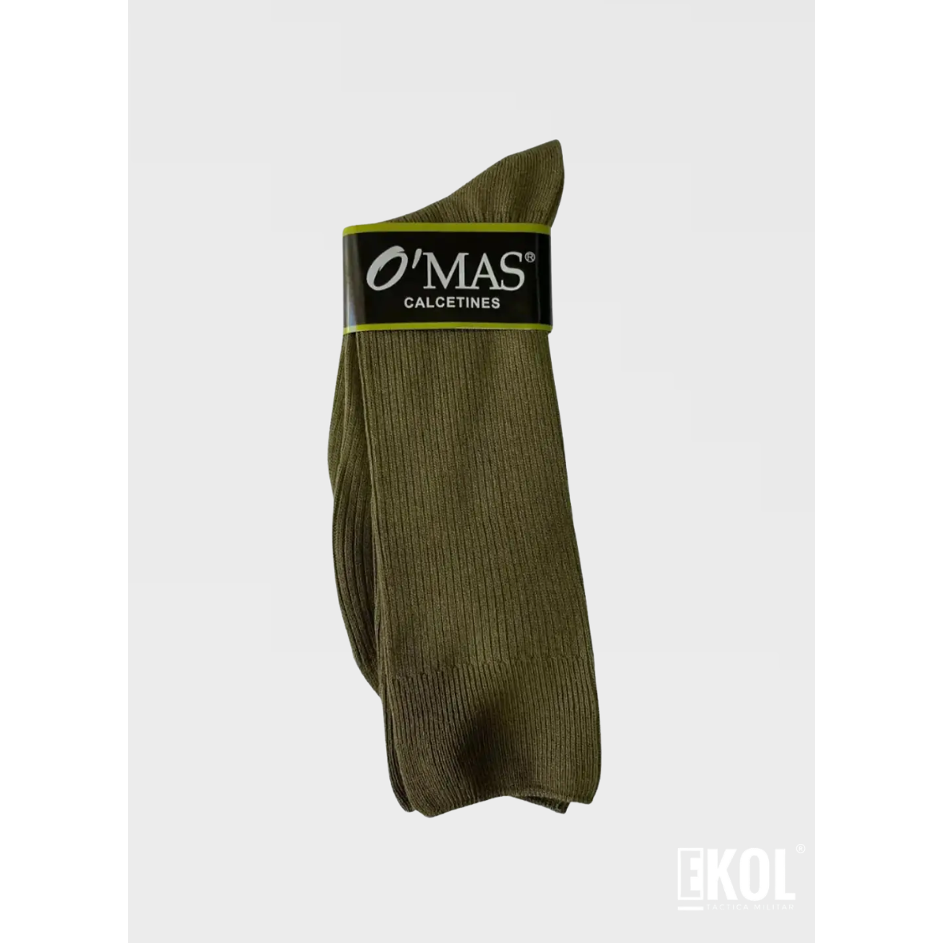 CALCETINES VERDE MILITAR ALGODÓN O'MAS CARABINERO UNIFORMADOS 4